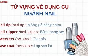 Tiếng Anh Ngành Nail